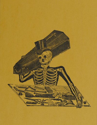 Skeleton Undertaker, from 330 Grabados Originales by Manuel Manilla